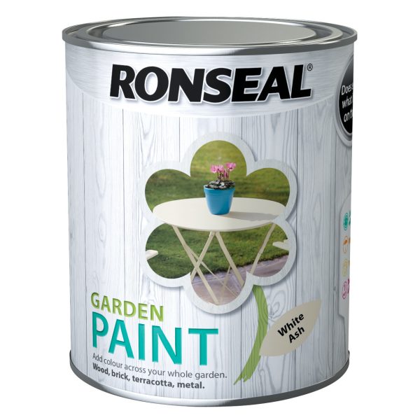 RONSEAL Garden Paint White Ash 750ml