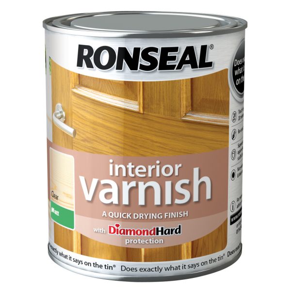 RONSEAL Interior Varnish Quick Dry Matt Clear 2.5 litre