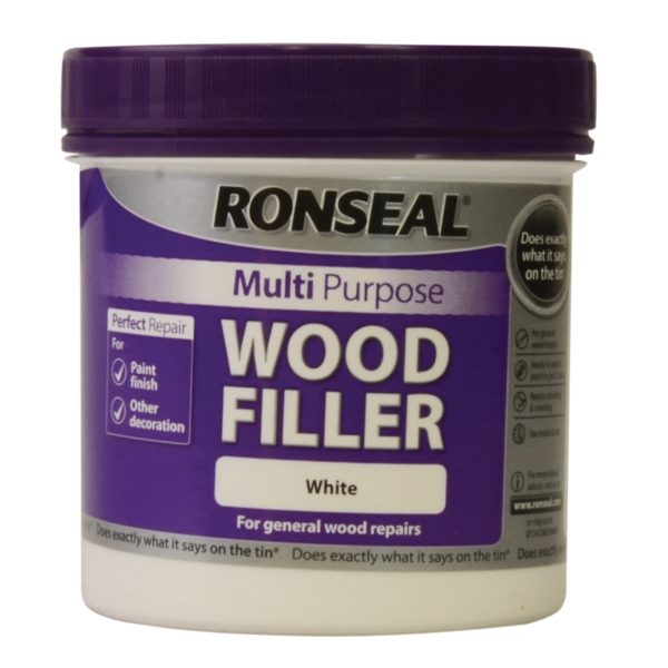 RONSEAL Multipurpose Wood Filler Tub White 465g