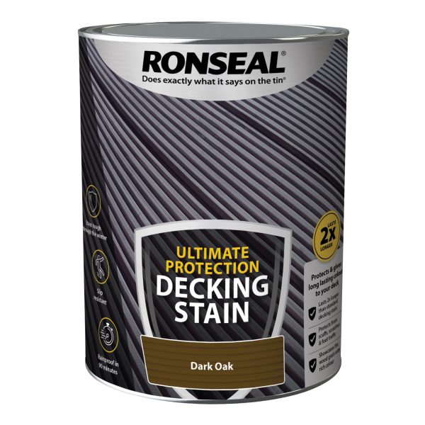 RONSEAL Ultimate Protection Decking Stain Dark Oak 5 litre