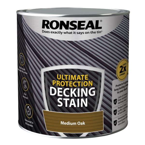 RONSEAL Ultimate Protection Decking Stain Medium Oak 2.5 litre