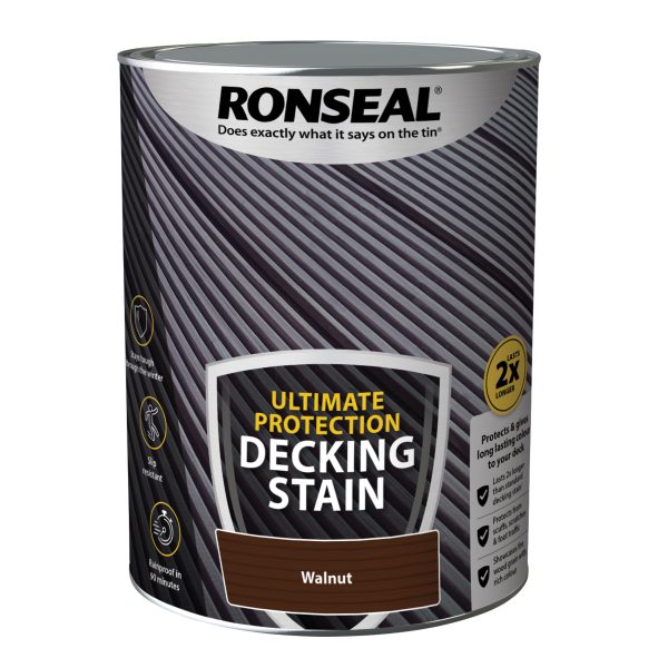 RONSEAL Ultimate Protection Decking Stain Walnut 5 litre