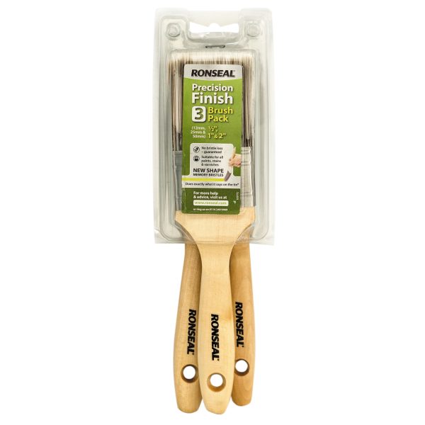 RONSEAL Precision Finish Brush (Pack 3)