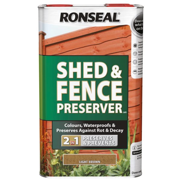 RONSEAL Shed & Fence Preserver Black 5 litre