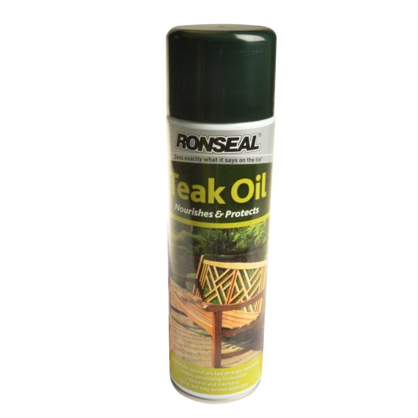 RONSEAL Garden Furniture Teak Oil Aerosol 500ml