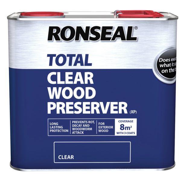 RONSEAL Trade Total Wood Preserver Clear 2.5 litre