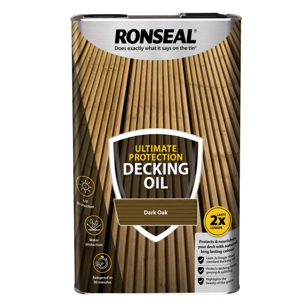 RONSEAL Ultimate Protection Decking Oil Dark Oak 5 litre