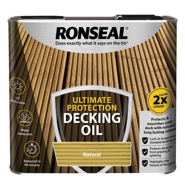 RONSEAL Ultimate Protection Decking Oil Natural 2.5 litre