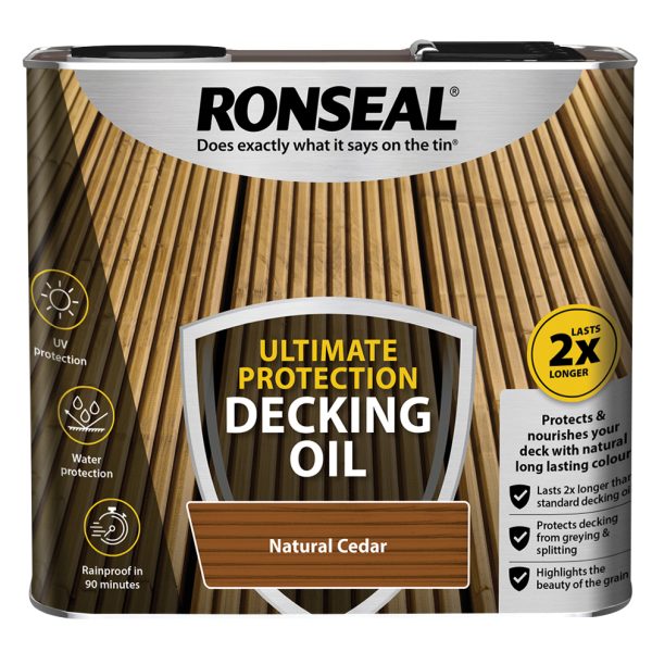 RONSEAL Ultimate Protection Decking Oil Natural Cedar 2.5 litre