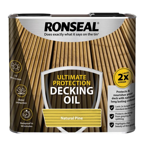 RONSEAL Ultimate Protection Decking Oil Natural Pine 2.5 litre
