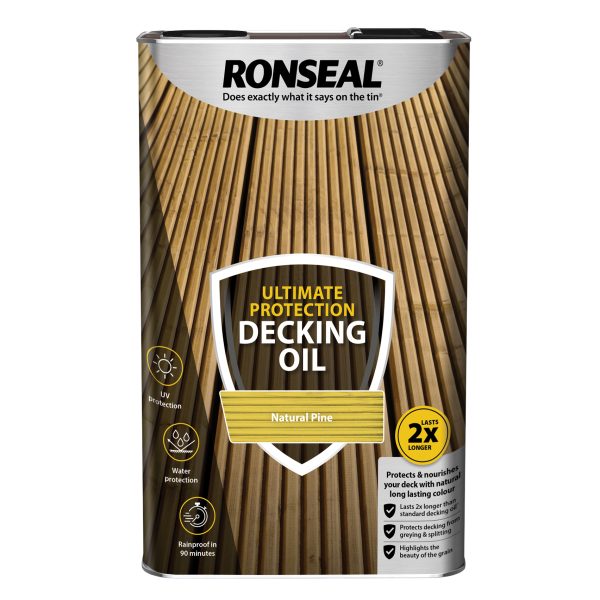 RONSEAL Ultimate Protection Decking Oil Natural Pine 5 litre
