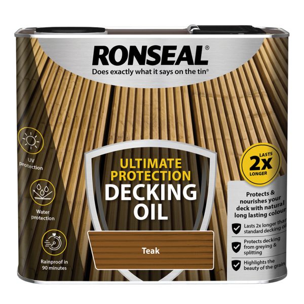 RONSEAL Ultimate Protection Decking Oil Teak 2.5 litre