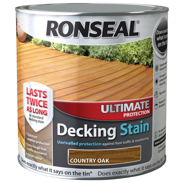 RONSEAL Ultimate Protection Decking Stain Country Oak 2.5 litre