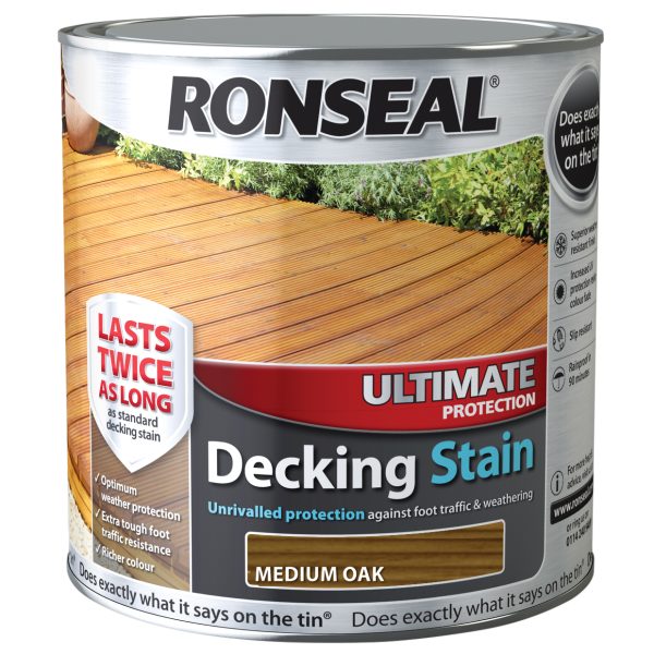RONSEAL Ultimate Protection Decking Stain Medium Oak 2.5 litre