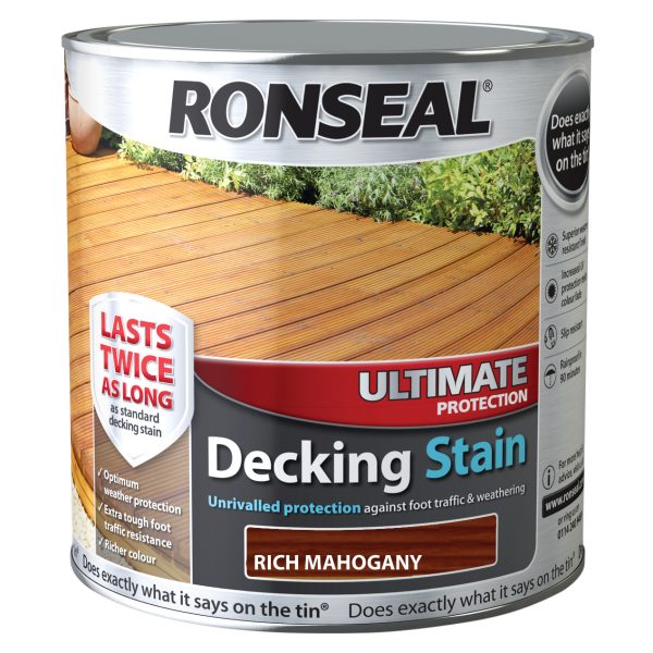 RONSEAL Ultimate Protection Decking Stain Rich Mahogany 2.5 litre