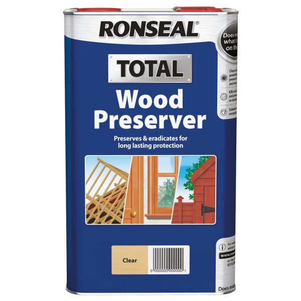 RONSEAL Total Wood Preserver Clear 5 litre