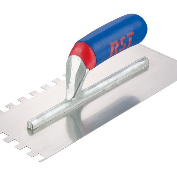 R.S.T Notched Trowel Square 6mm² Soft Touch Handle 11 x 4.1/2in