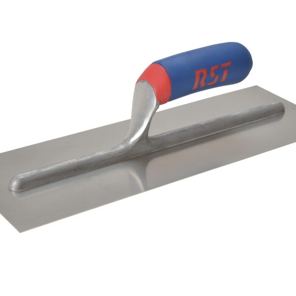 R.S.T Plasterer's Finishing Trowel Stainless Steel Soft Touch Handle 16 x 4in