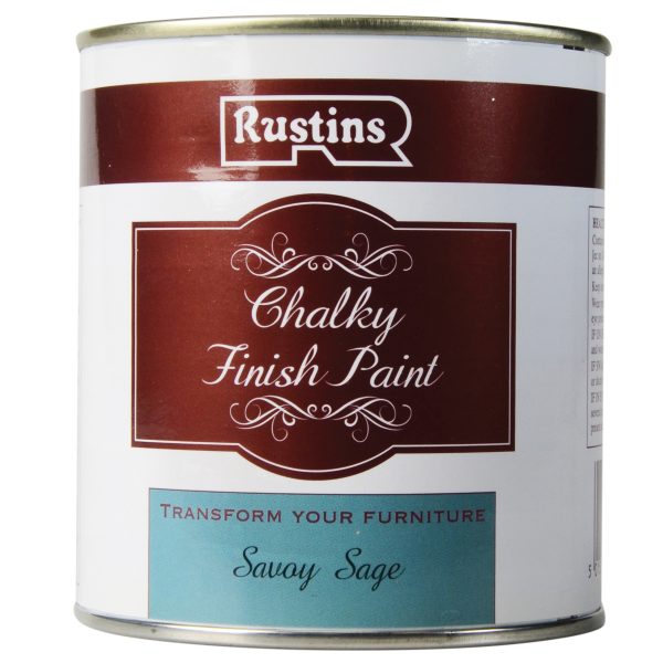 RUSTINS Chalky Finish Paint Savoy Sage 500ml