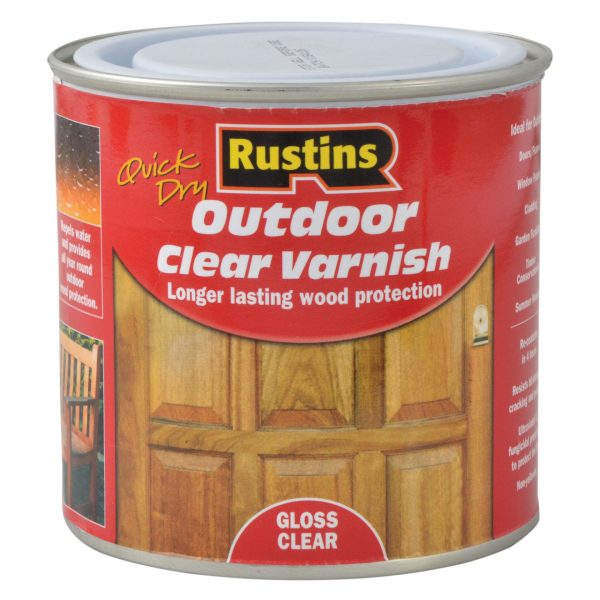 RUSTINS Exterior Varnish Clear Gloss 250ml