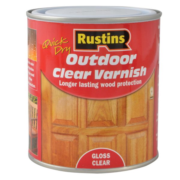 RUSTINS Exterior Varnish Clear Gloss 500ml
