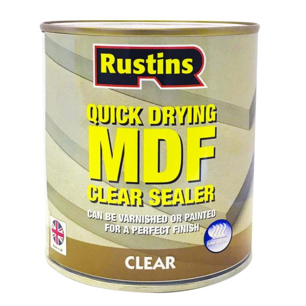 RUSTINS Quick Drying MDF Sealer Clear 2.5 litre