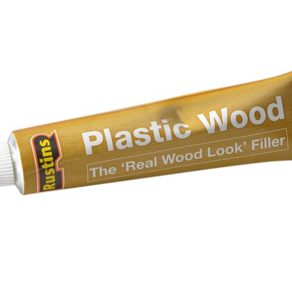 RUSTINS Plastic Wood Tube Teak 20g