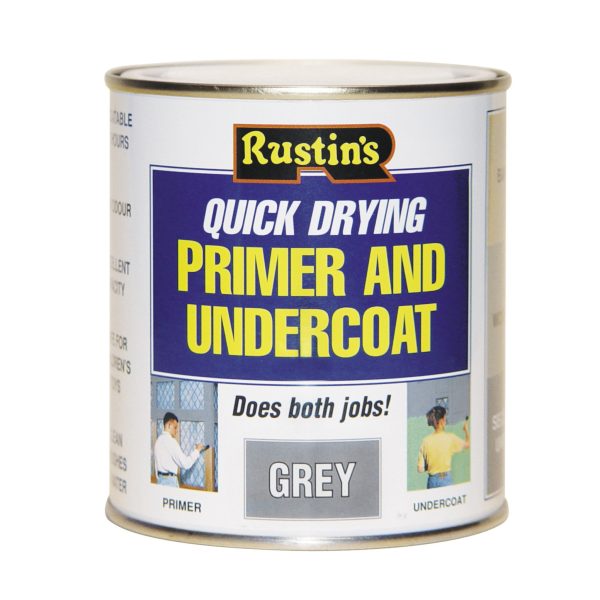 RUSTINS Quick Dry Primer & Undercoat Grey 250ml