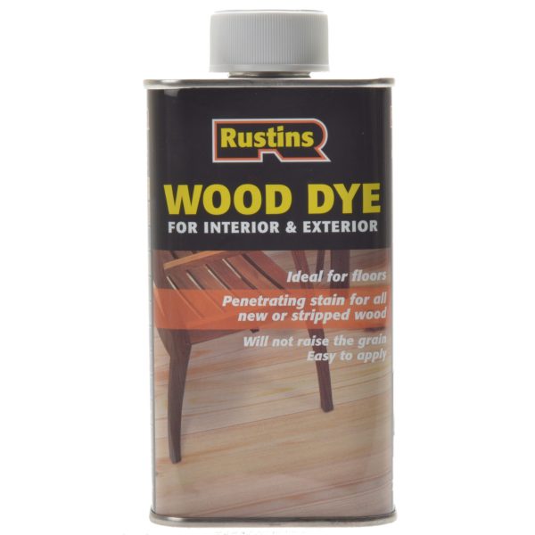 RUSTINS Wood Dye Ebony 1 litre