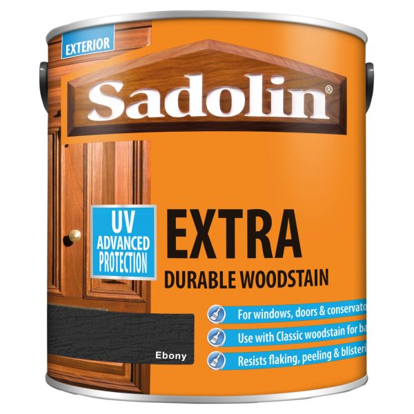 SADOLIN Extra Durable Woodstain Ebony 2.5 litre