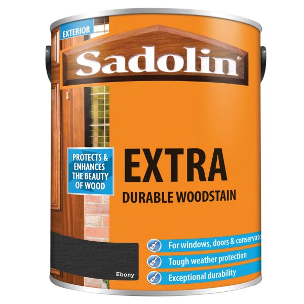 SADOLIN Extra Durable Woodstain Ebony 5 litre