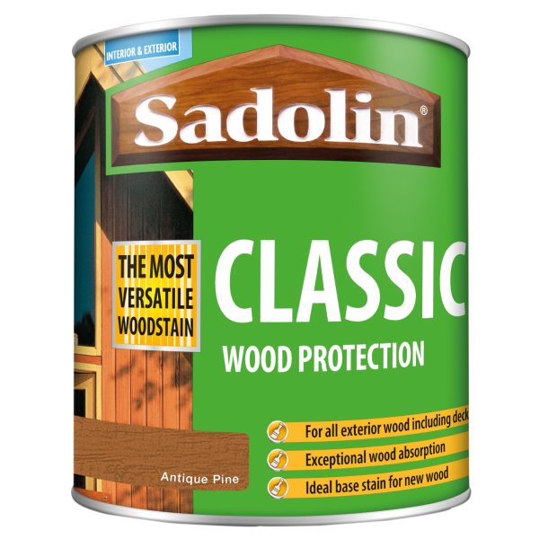 SADOLIN Classic Wood Protection Antique Pine 1 litre