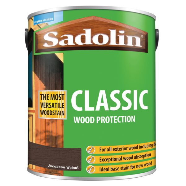 SADOLIN Classic Wood Protection Jacobean Walnut 5 litre