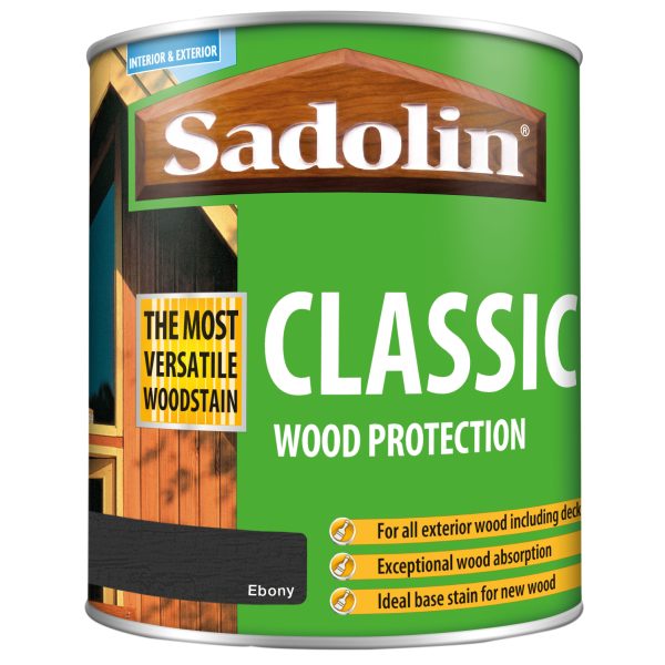 SADOLIN Classic Wood Protection Ebony 1 litre