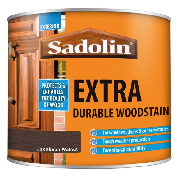 SADOLIN Extra Durable Woodstain Jacobean Walnut 500ml