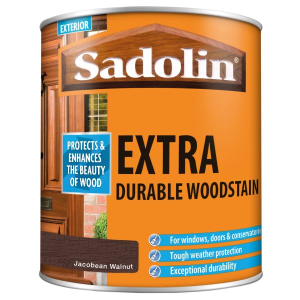SADOLIN Extra Durable Woodstain Jacobean Walnut 1 litre