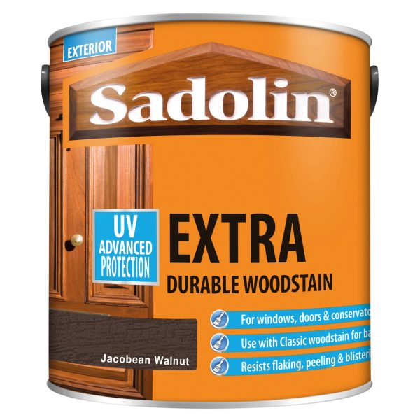 SADOLIN Extra Durable Woodstain Jacobean Walnut 2.5 litre
