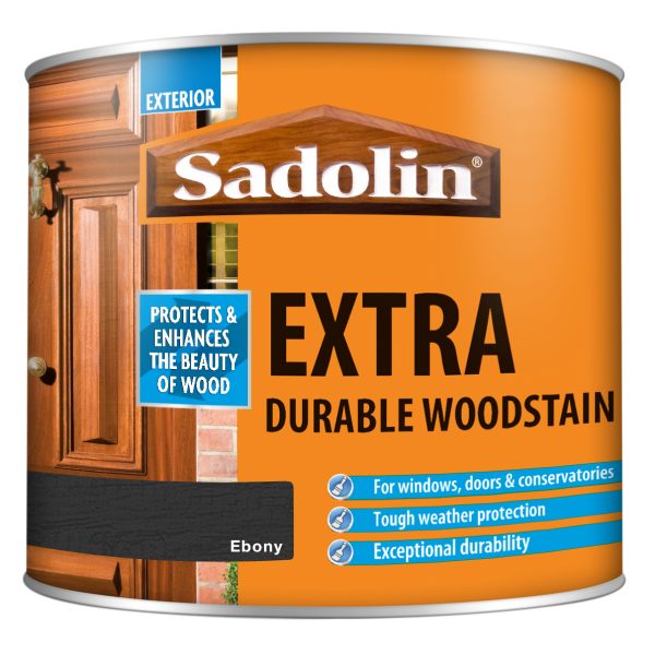 SADOLIN Extra Durable Woodstain Ebony 500ml