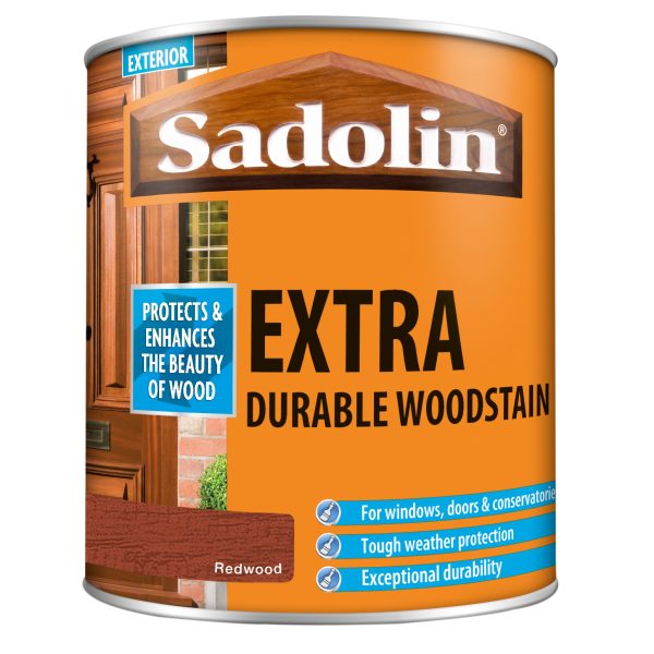 SADOLIN Extra Durable Woodstain Redwood 1 litre