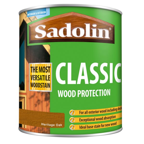 SADOLIN Classic Wood Protection Heritage Oak 1 litre