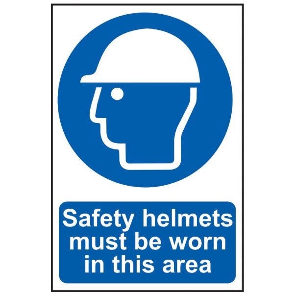 SCAN Safety Helmets Must Be Worn In This Area - PVC 200 x 300mm