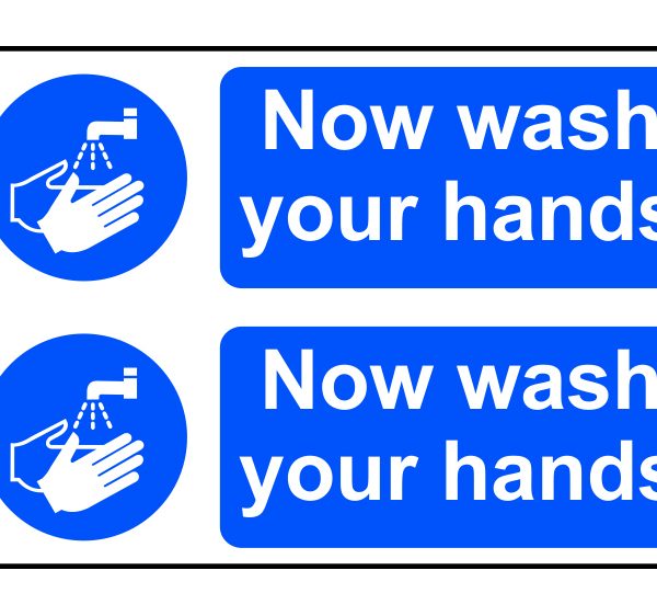 SCAN Now Wash Your Hands - PVC 300 x 200mm