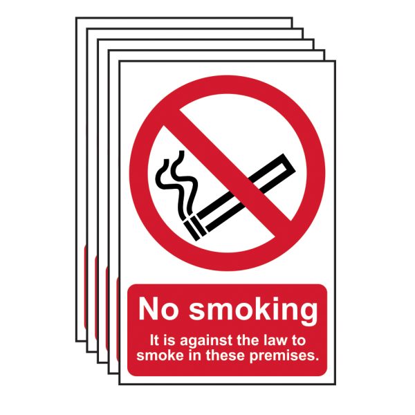 SCAN No Smoking In These Premises PVC 200 x 300mm