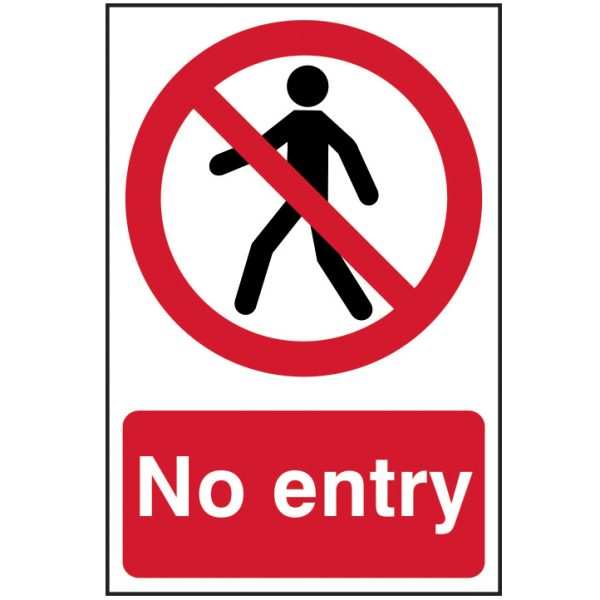 SCAN No Entry - PVC 200 x 300mm