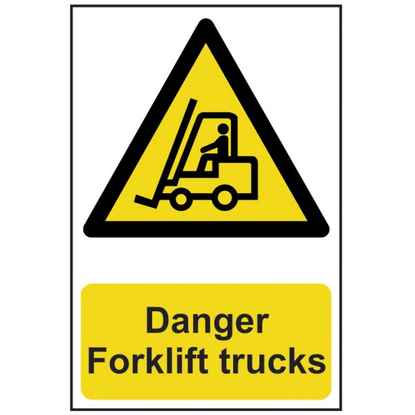 SCAN Danger Forklift Trucks - PVC 200 x 300mm