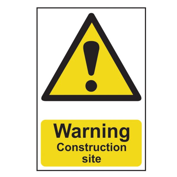 SCAN Warning Construction Site - PVC 200 x 300mm