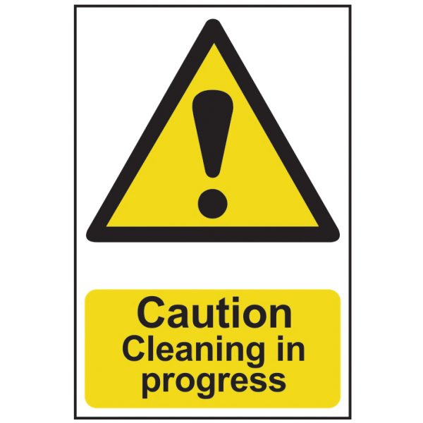 SCAN Caution Cleaning In Progress - PVC 200 x 300mm