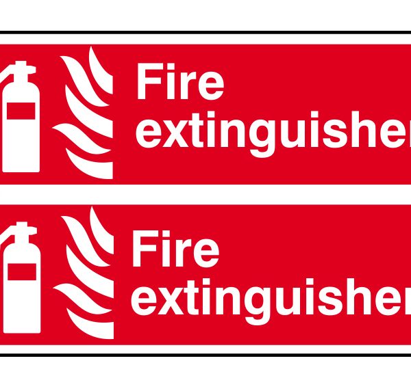 SCAN Fire Extinguisher - PVC 300 x 100mm