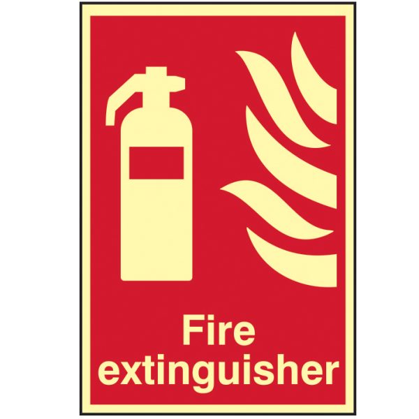 SCAN Fire Extinguisher Photoluminescent - 200 x 300mm