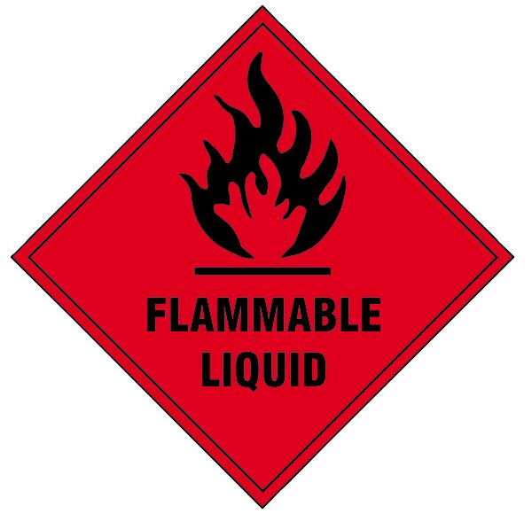SCAN Flammable Liquid SAV - 100 x 100mm